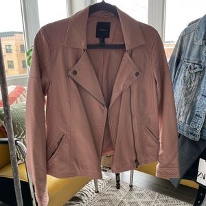 Faux Leather Motorcycle Jacket